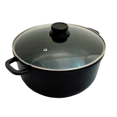 PRAŽENÝ ZÁSOBNÍK 3,8L 28CM S ŽUĽOVÝM VIEČKOM