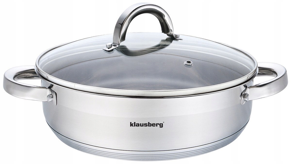 PLOCHÝ KASEROL S VIEČKOM 26cm KLAUSBERG KB-7173 KLA