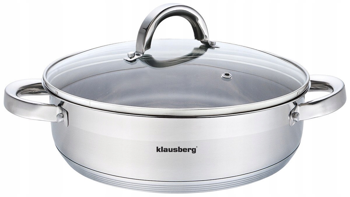 PLOCHÝ KASEROL S VIEČKOM 26cm KLAUSBERG KB-7173