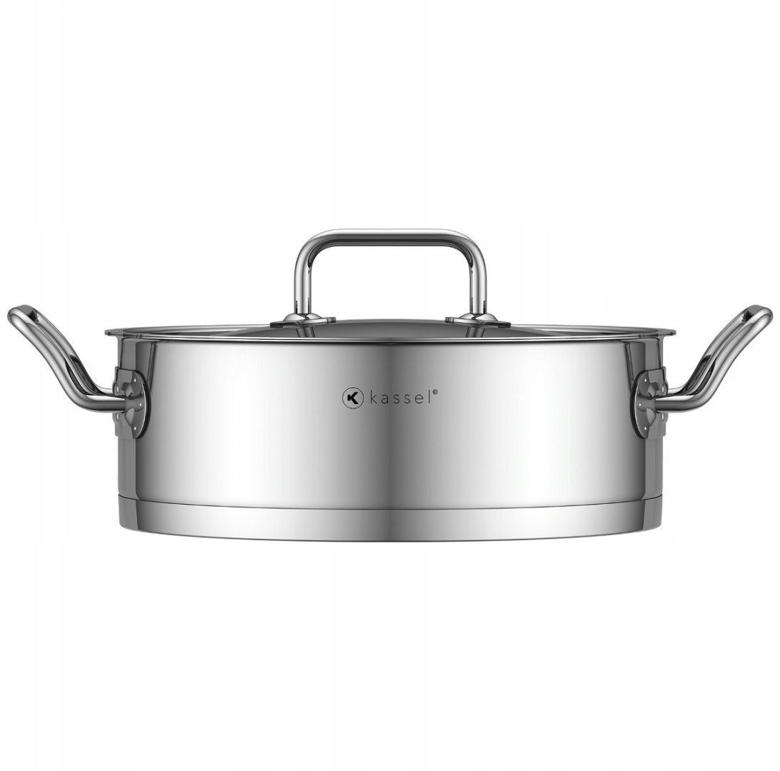 OCELOVÁ KASEROLA 3,6 L KASSEL PRO CHEF 93037