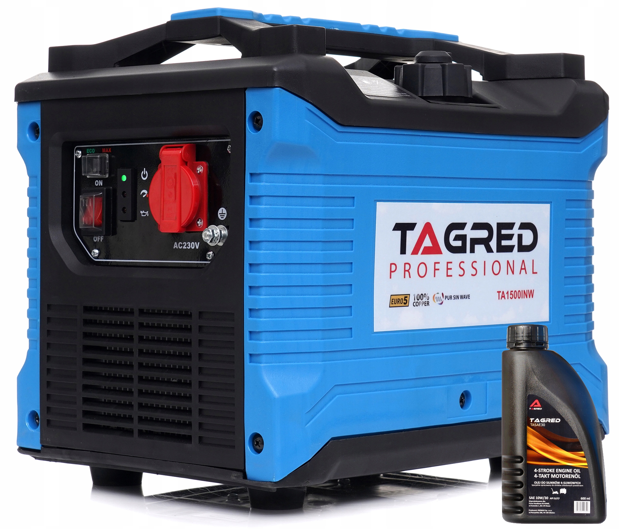 Prenosný jednofázový benzínový generátor Tagred 1200 W