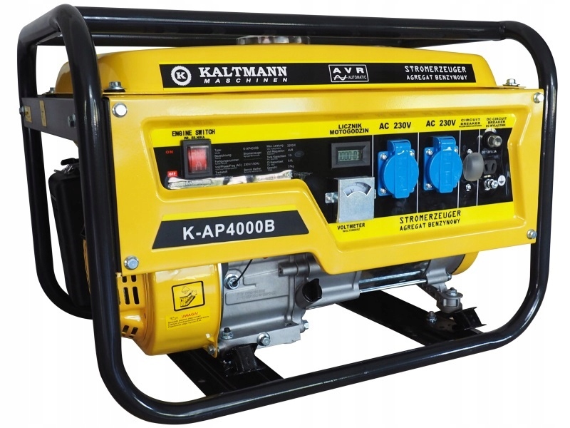 GENERÁTOR KALTMANN 2,8 / 3,2 kW 230V 1 FÁZOVÝ BENZÍN