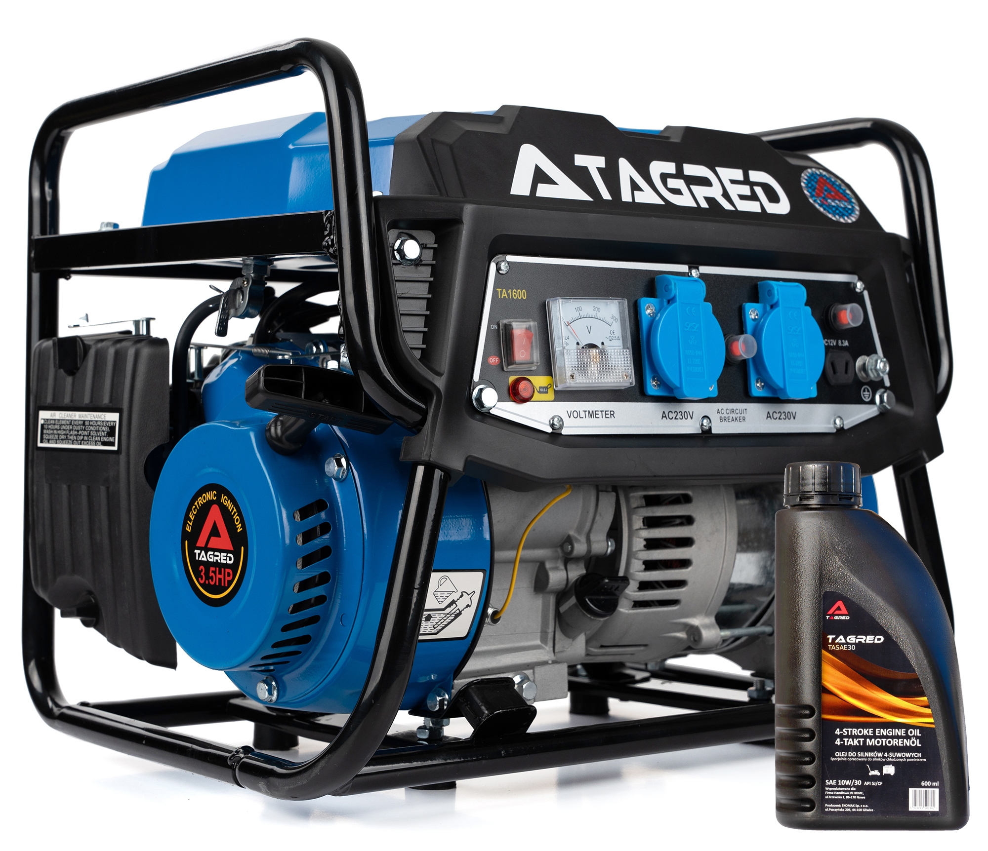 Prenosný jednofázový benzínový generátor Tagred 1600 W