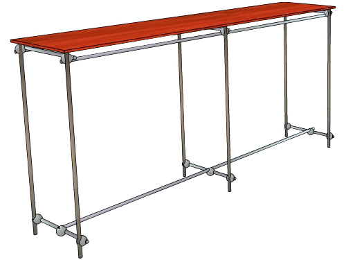 GONDOLA S POLOU 2M STOJANOVÝ VEŠIAK SHOP c1