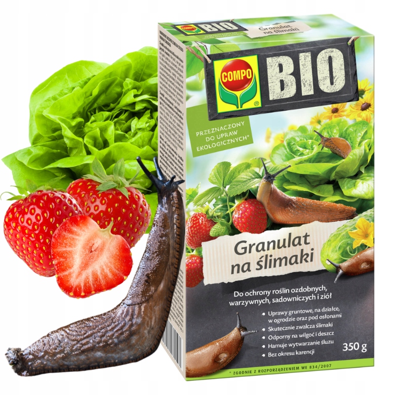 GRANULOVANÝ JED NA SLIMÁKA, BIO, PRIPRAVENÝ NA POUŽITIE, EFEKTÍVNY, KOMPON 350G