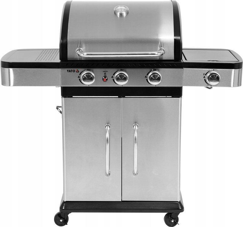 3 + 1 PLYNOVÝ GRIL NEREZOVÁ OCEL 11,5 KW YG-20002