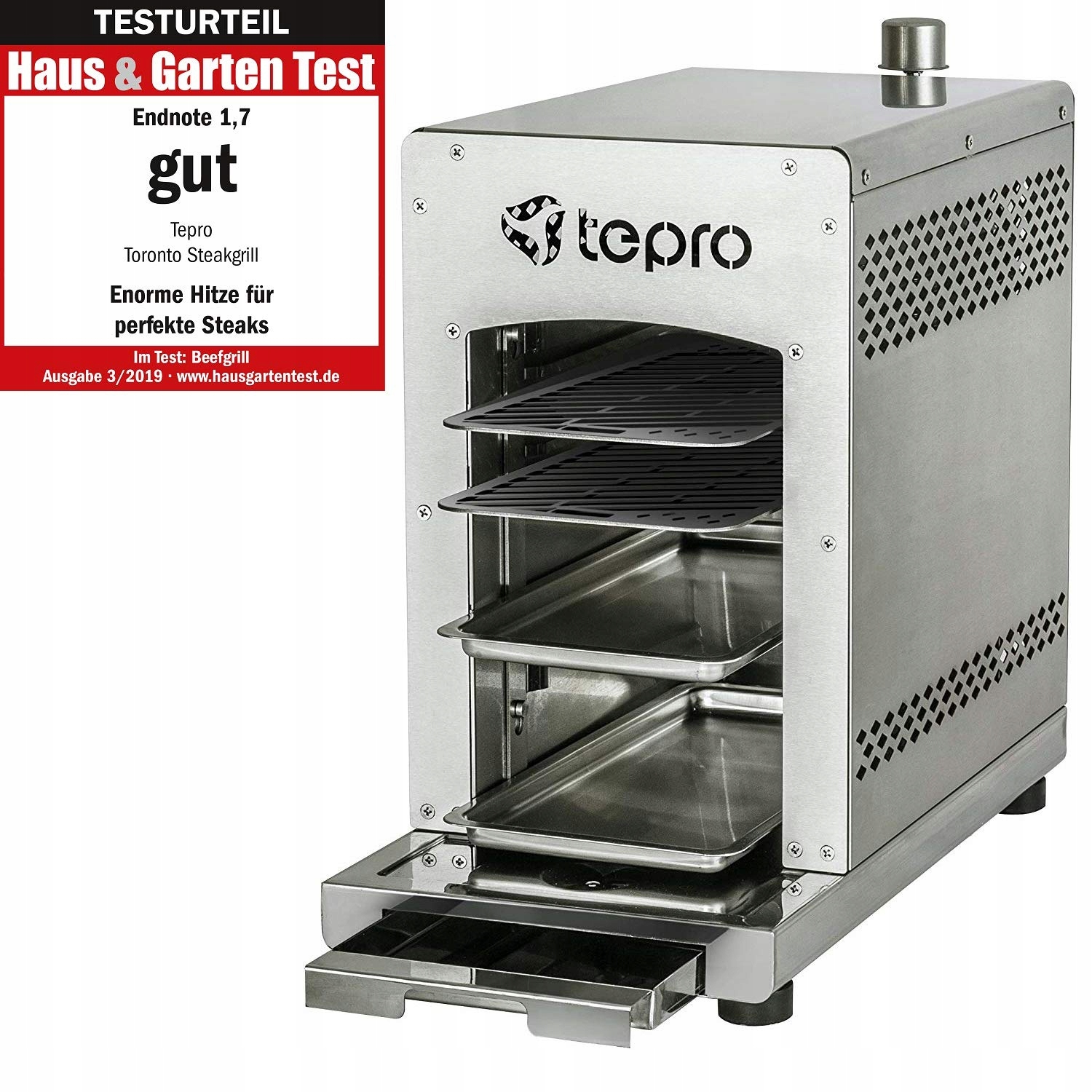 PLYNOVÝ GRIL NA STEAKS TEPRO PIZZA 3KW PEKNÁ NOVINKA!