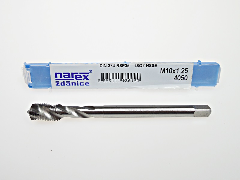 ZÁVIT NA STROJE M10x1,25 HSSE DIN374-C NAREX