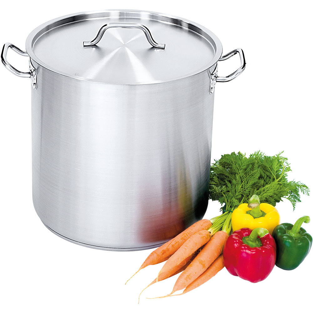 Nerezový hrniec s pokrievkou, veľkokapacitný 25 l