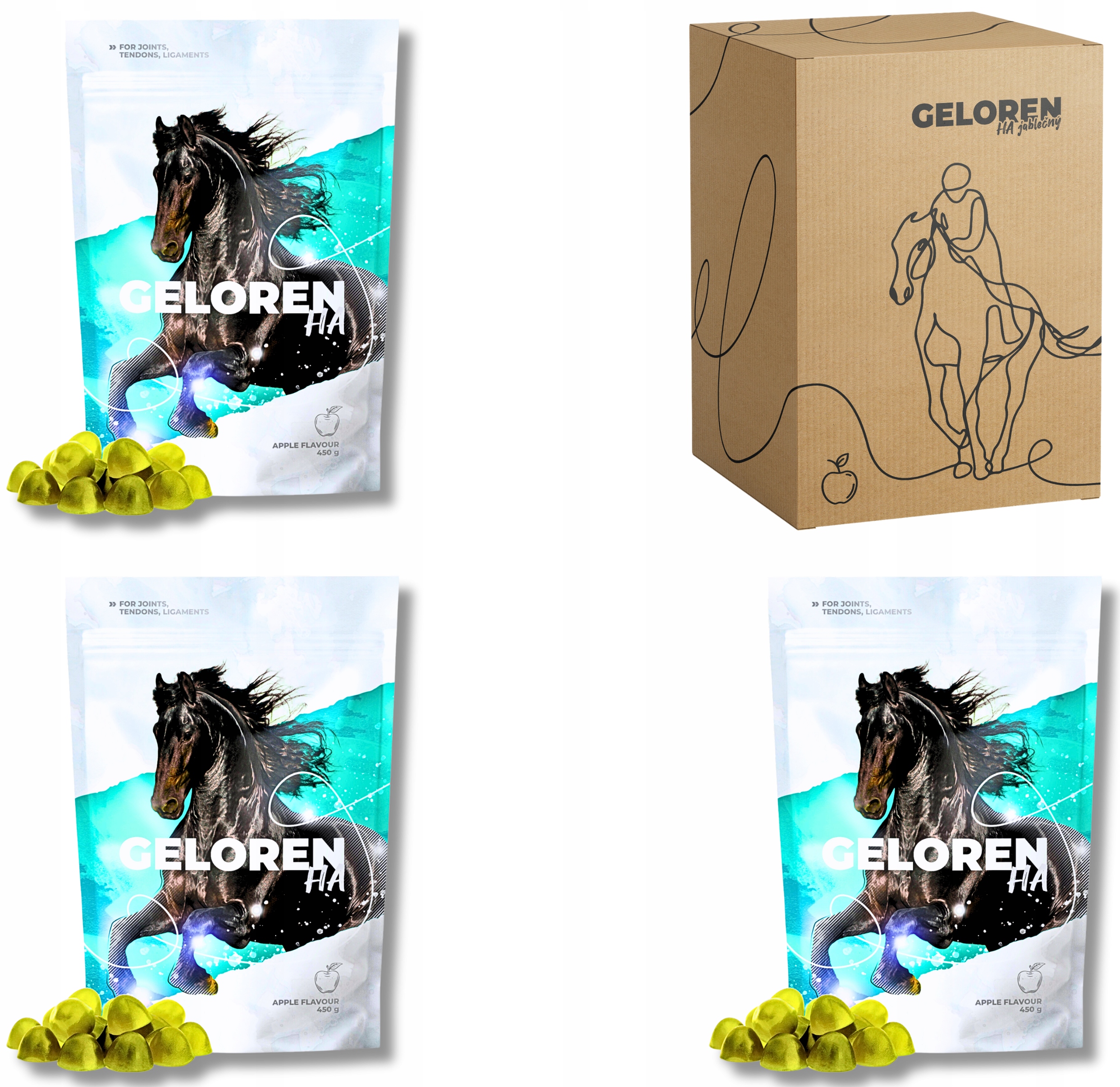 Contipro Geloren Horse HA želé jablko 1,35 kg