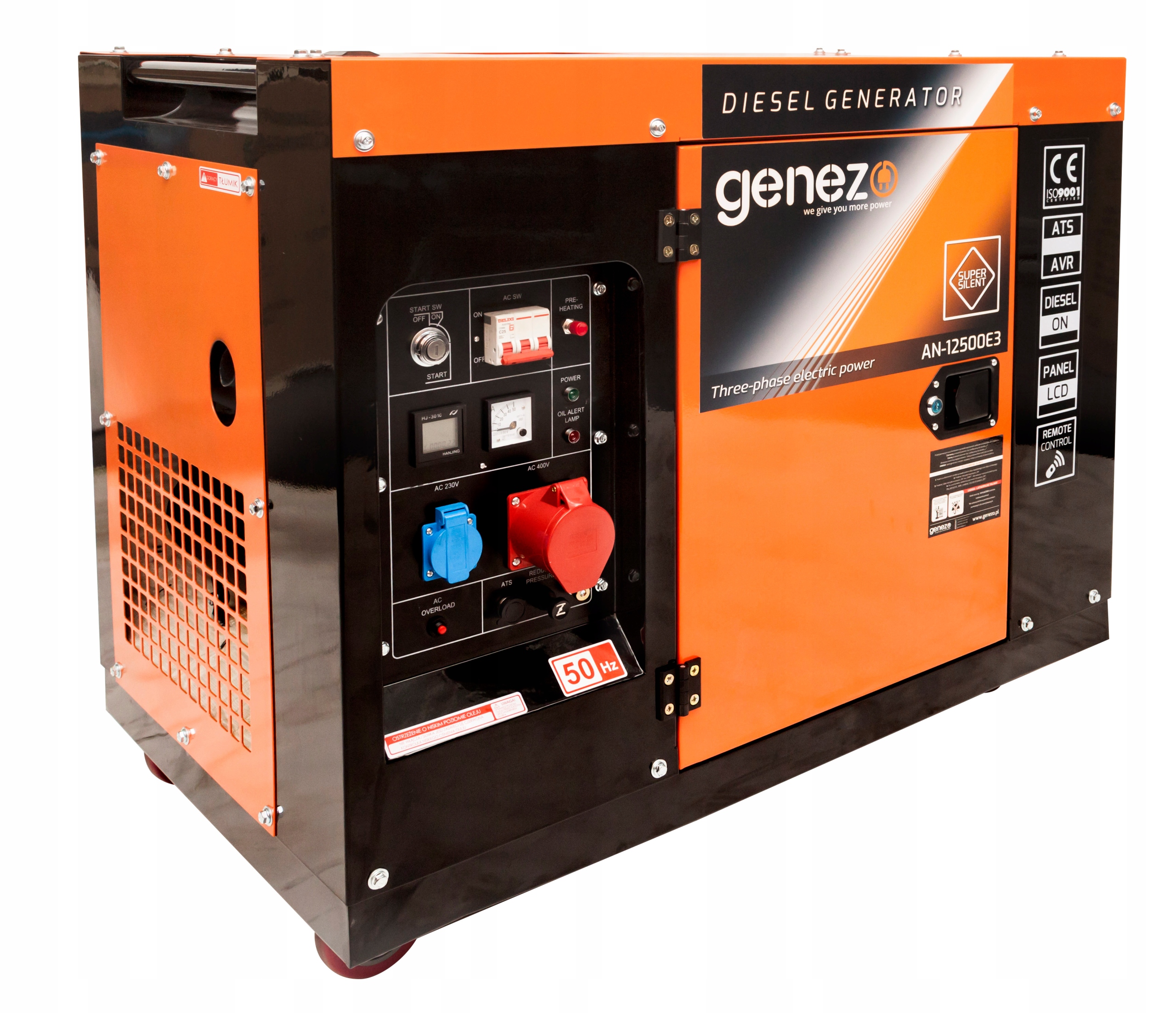 Genezo 9500 W prenosná elektrocentrála, diesel