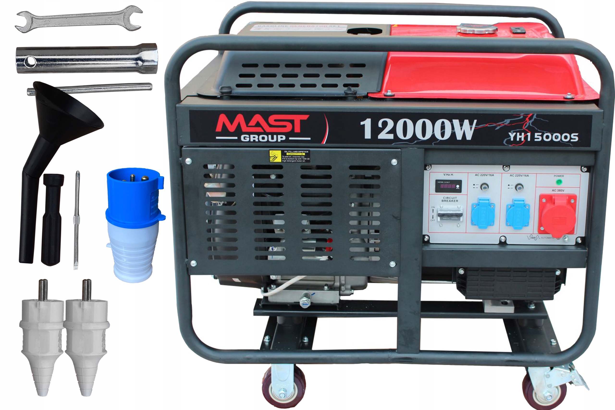 Prenosný trojfázový benzínový generátor Metcor 13000 W