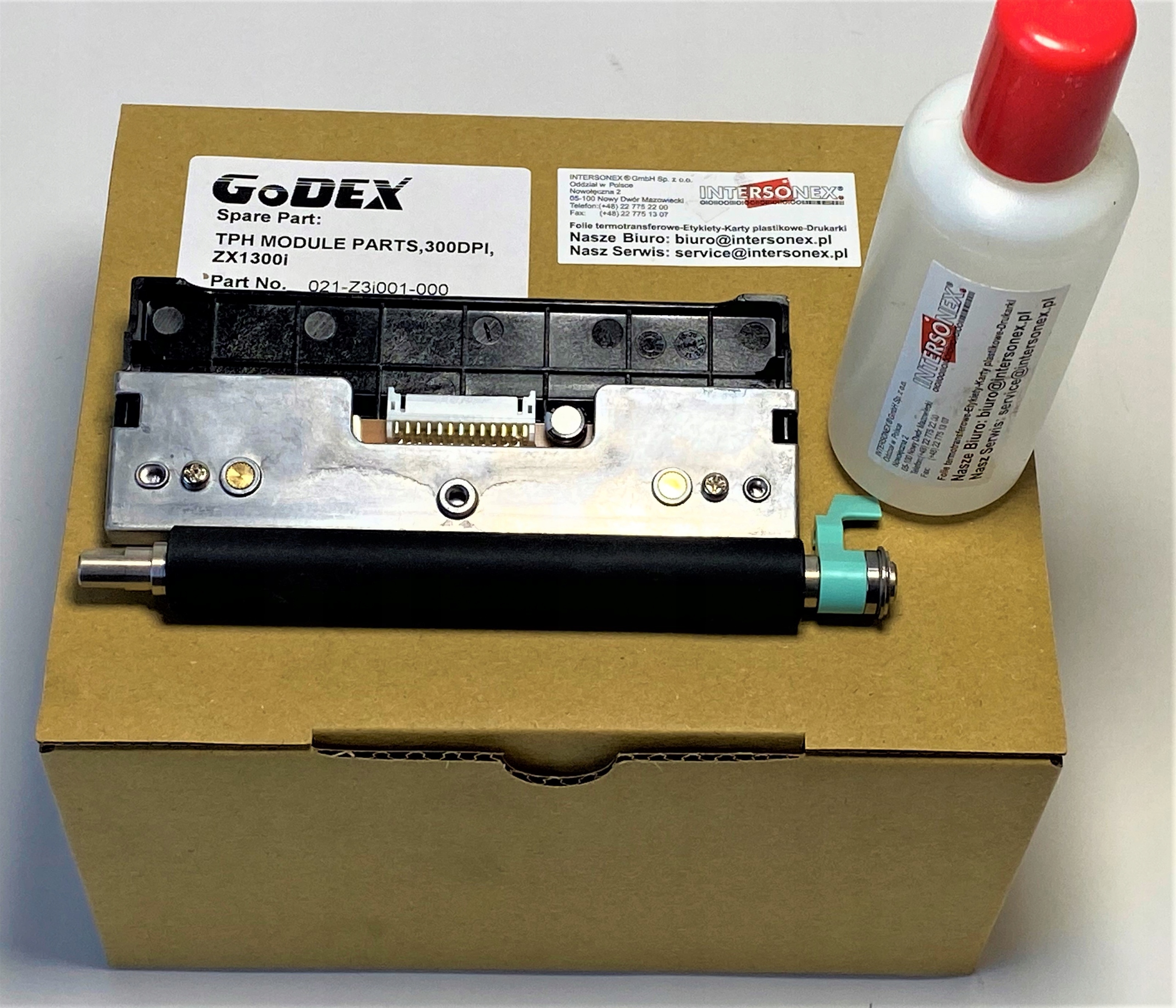 GoDEX ZX1300i 300 dpi hlava + valček + tekutina