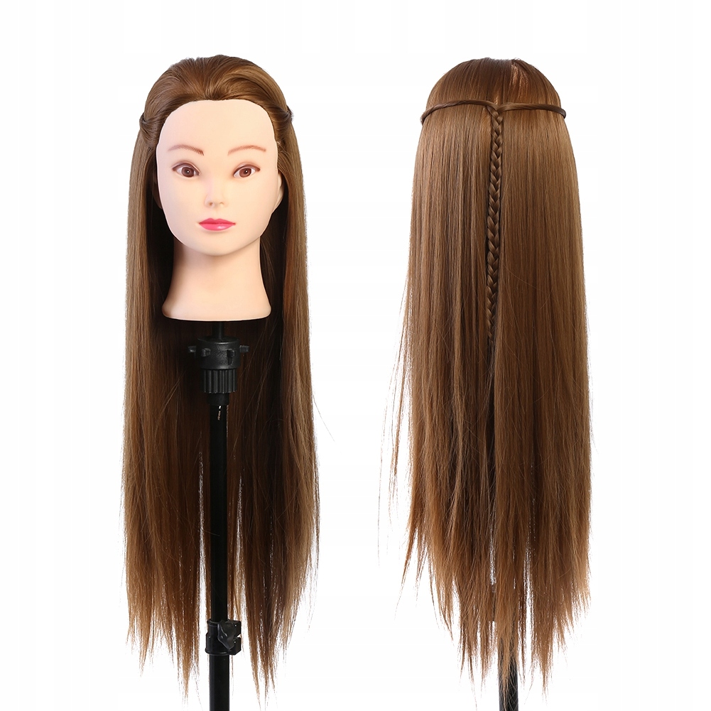 Kadernícka hlava Cvičná hlava 60 cm zlatá hnedá