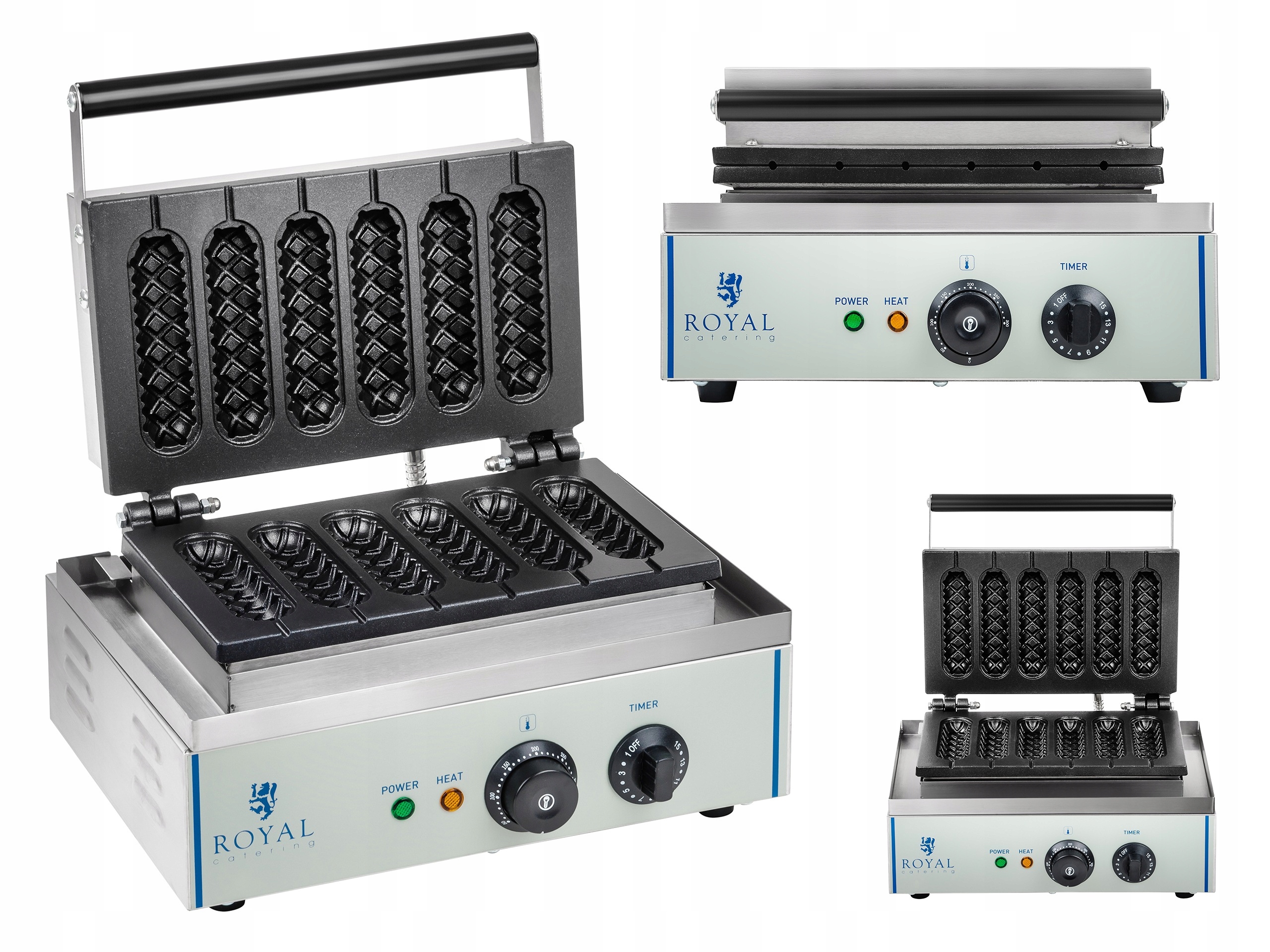 Kukuričný psí vaflovač ROYAL CATERING RCWM-1500-S