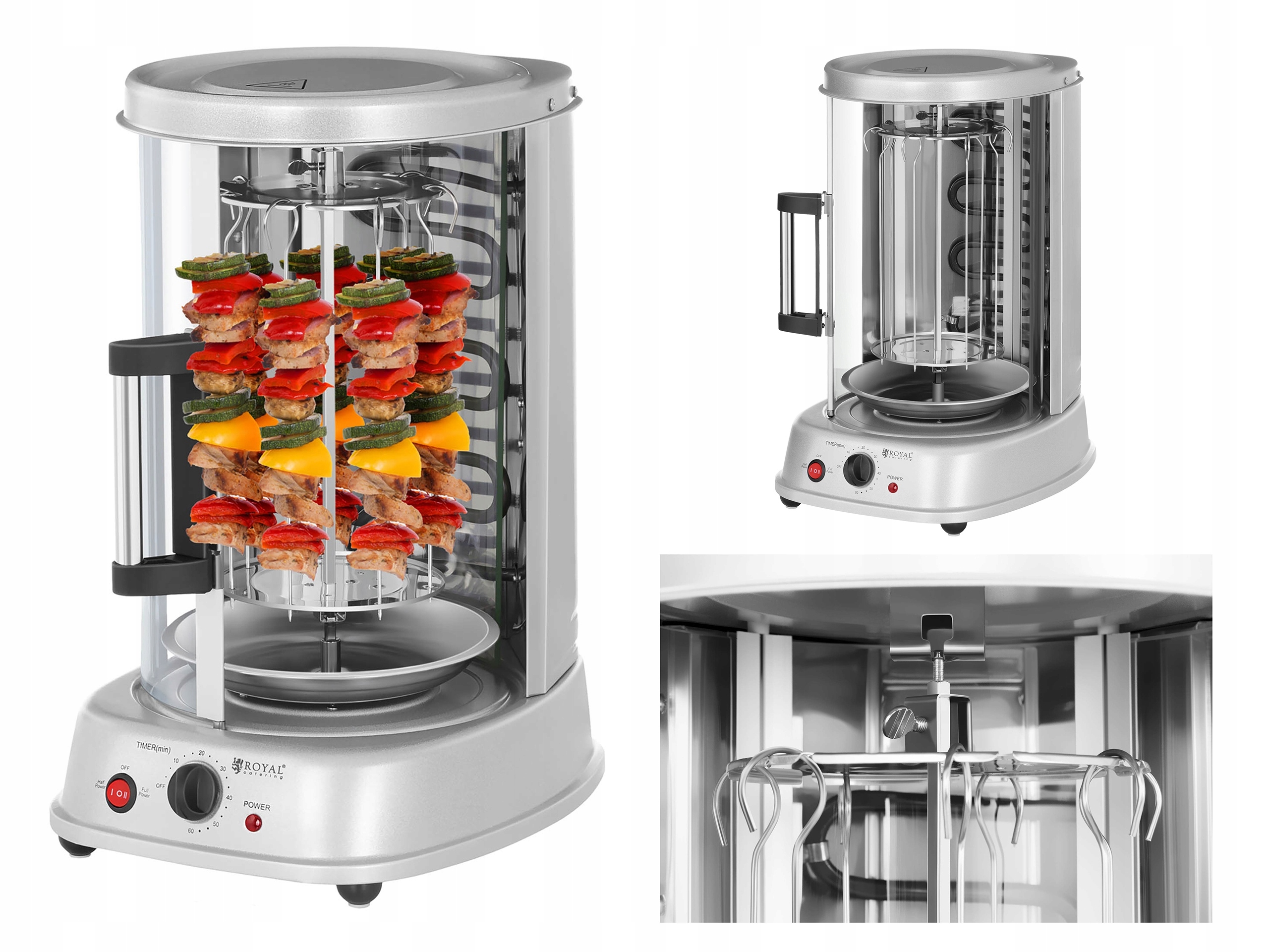 1500 W vertikálny gril RCGV-1400 ROYAL CATERING