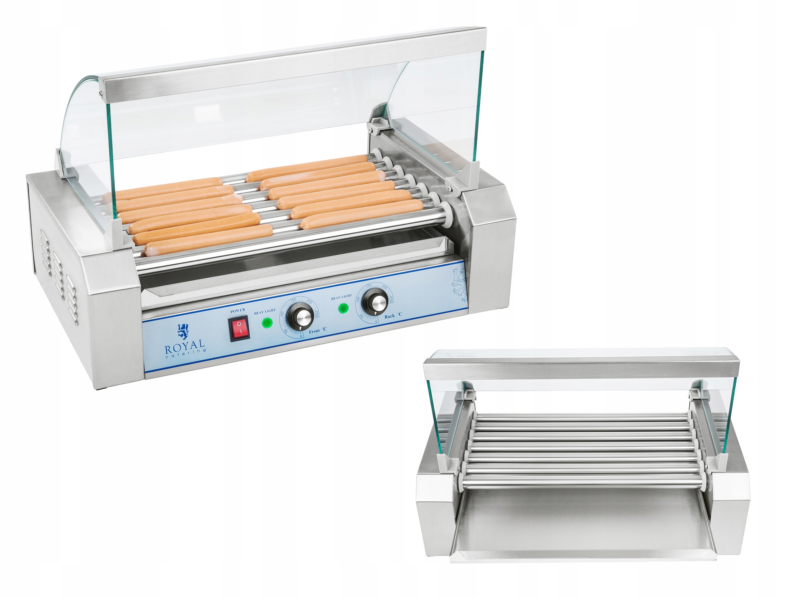 Roštový gril 7 rolov 1 400 W ROYAL CATERING RCHG-7E