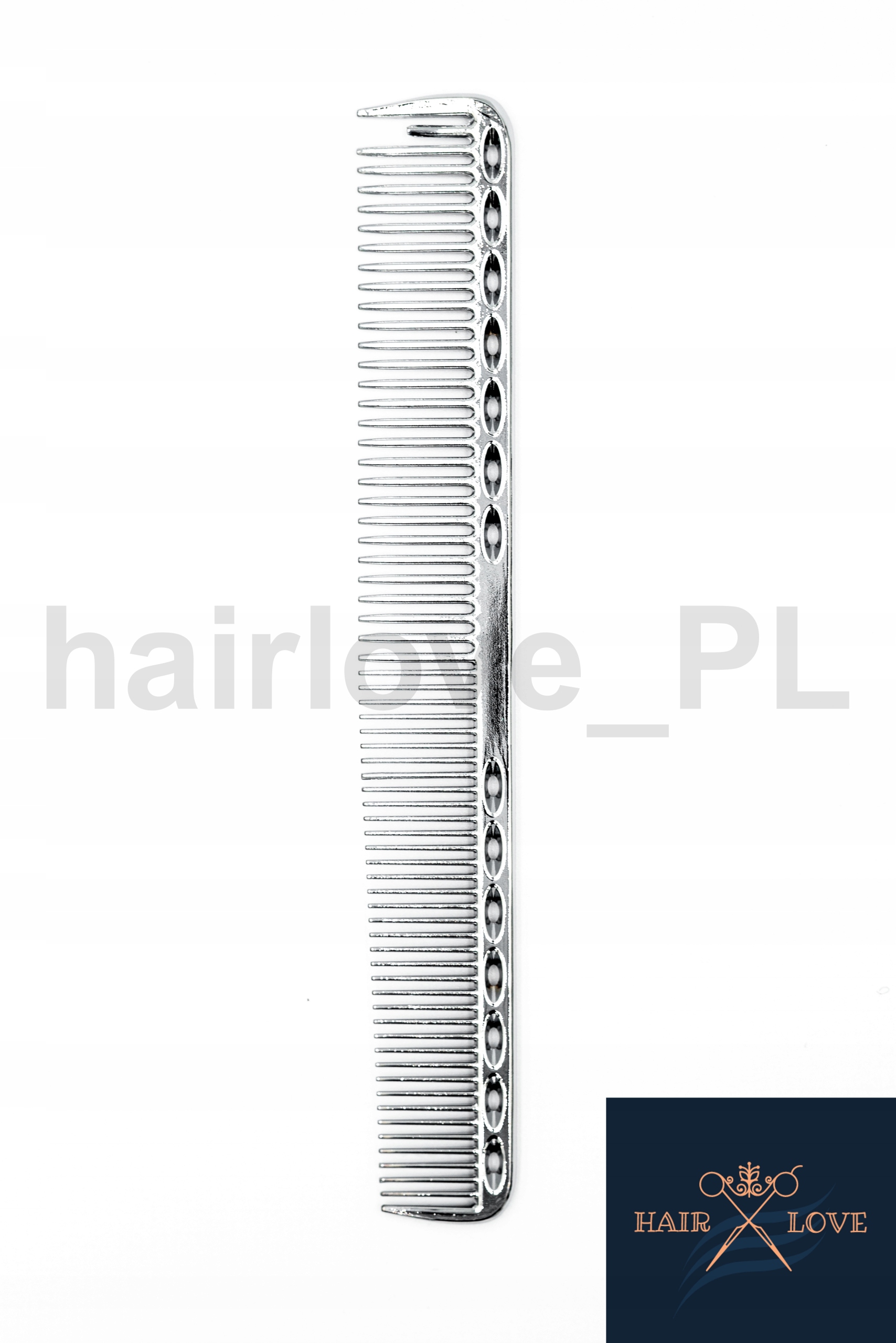 18 cm kovový oceľový hrebeň do vlasov