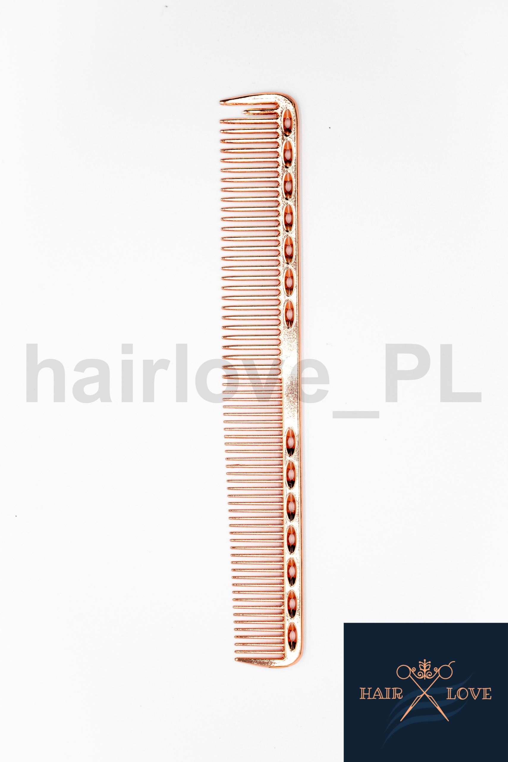 18cm kovový oceľový hrebeň na strihanie vlasov