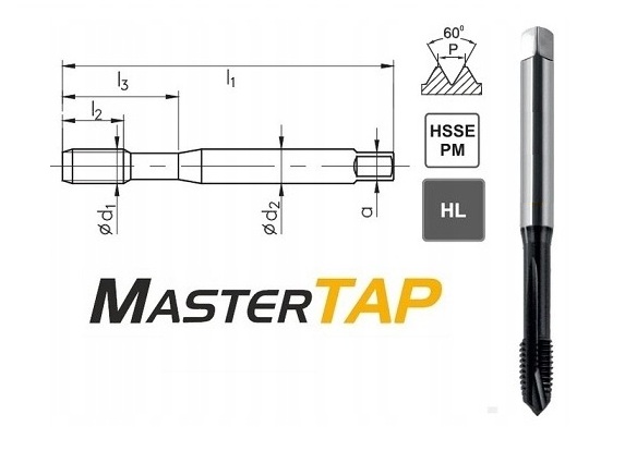 Strojný závitník DIN371B M5 MasterTAP FANAR