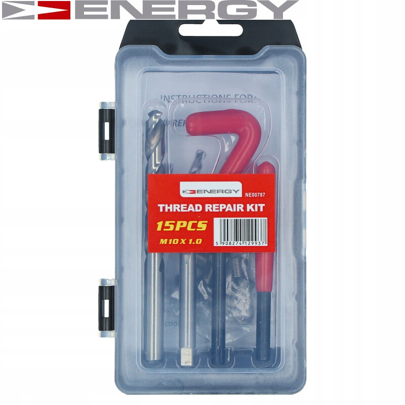 Závity + závitníky M10x1,0 15ks vcoil helicoil