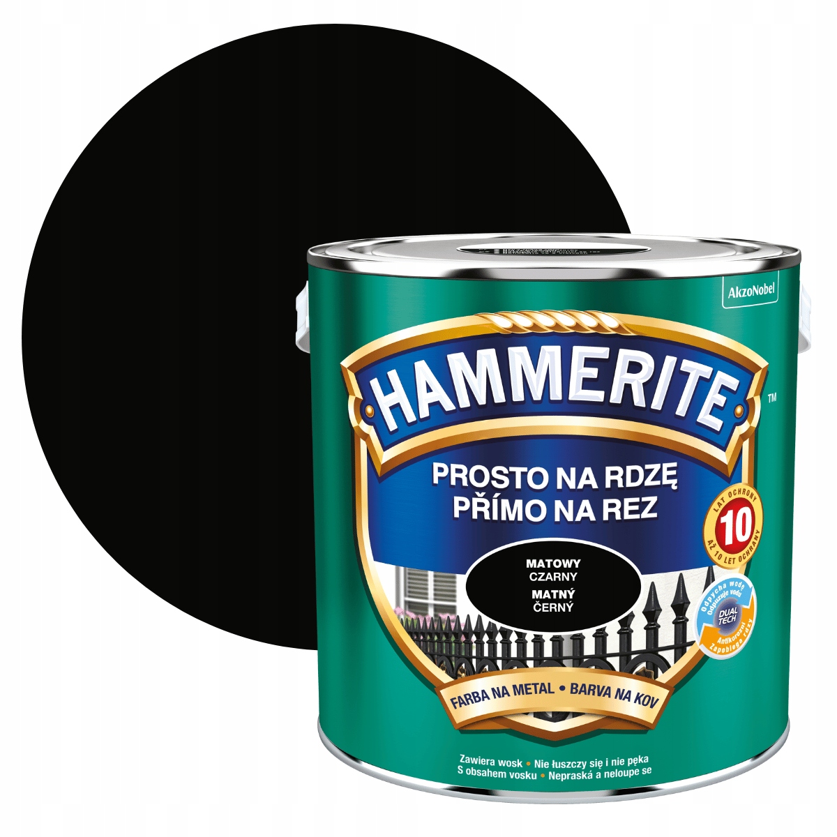 Hammerite antikorózna farba 5126284 čierna 2,5l