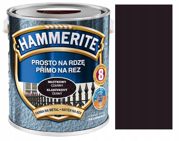 Hammerite farba na kov 5093258 Hammer black 2,5l