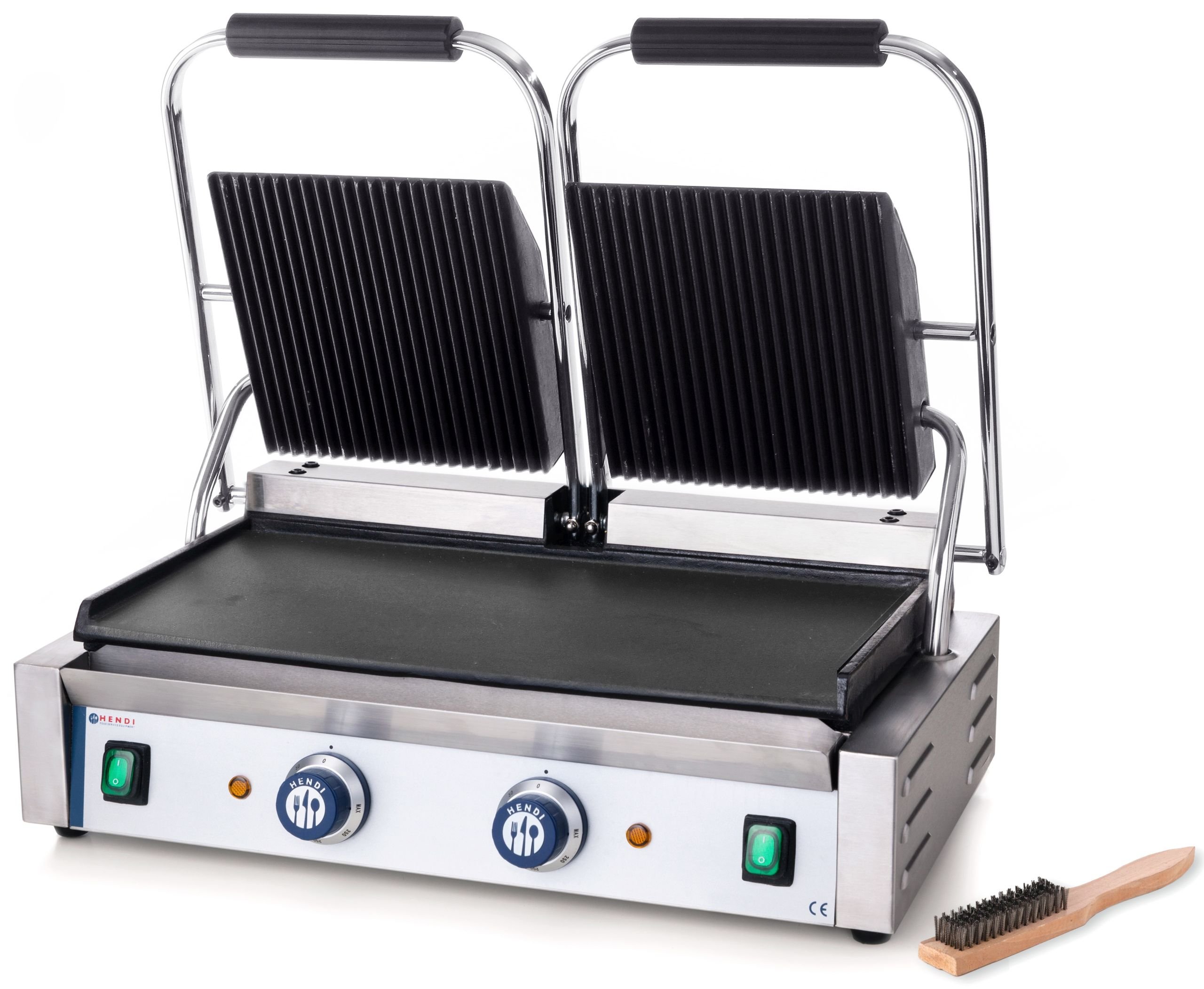 HENDI 263808 DVOJITÝ KONTAKTNÝ GRIL 475X230 MM
