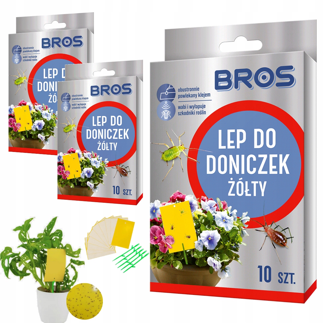 Lepidlo na kvetináče Bros 384 žlté