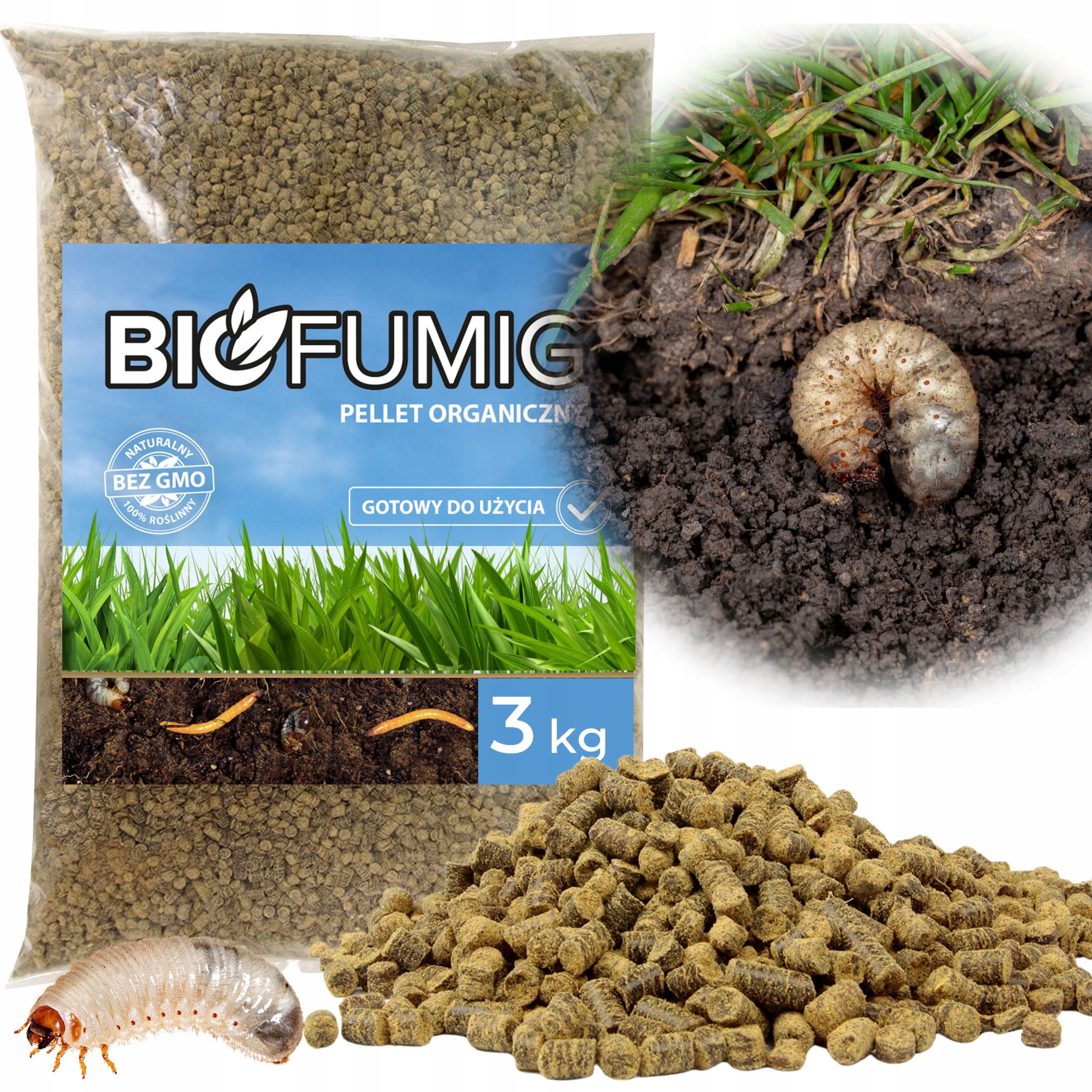 PRÍRODNÉ HNOJIVO, BIO TURCUTUTUTE AGENT, HRUBY, HÁDZCE, KRTKY eco 3KG