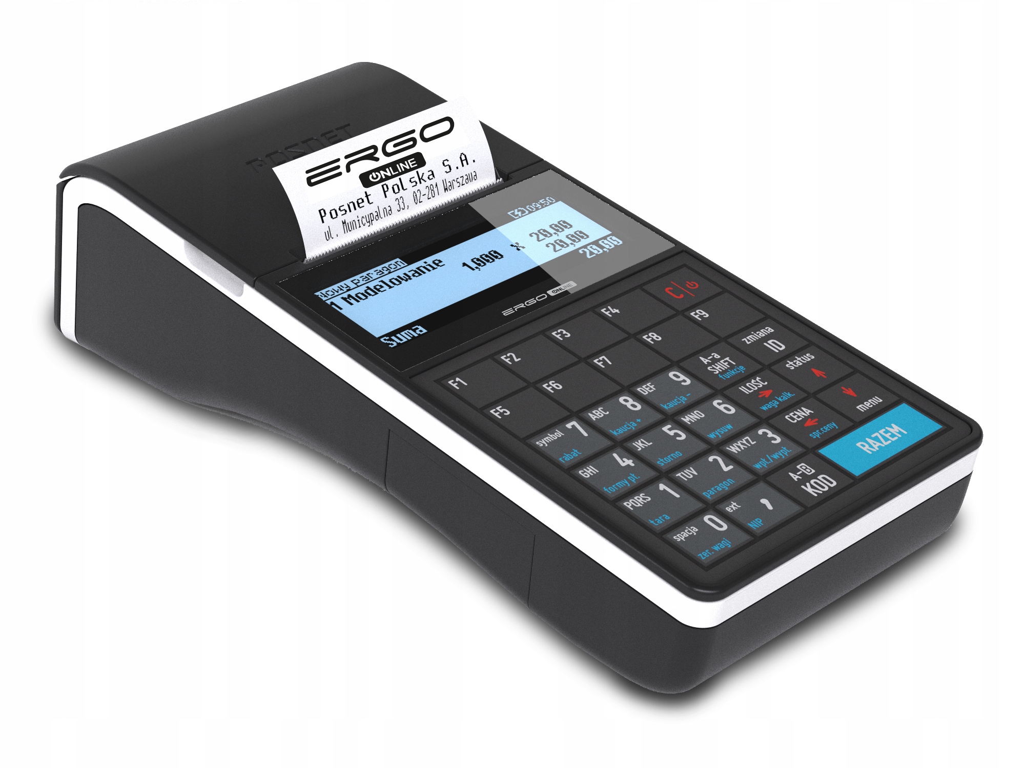 Kasa fiškálna Posnet Ergo Online USB, WIFI, BLUETOOTH