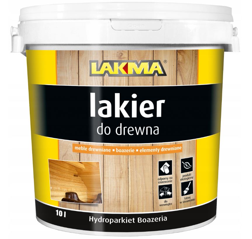 HYDROPARKETOVÉ DREVENÉ STENY pololesklý akrylový lak 10 l