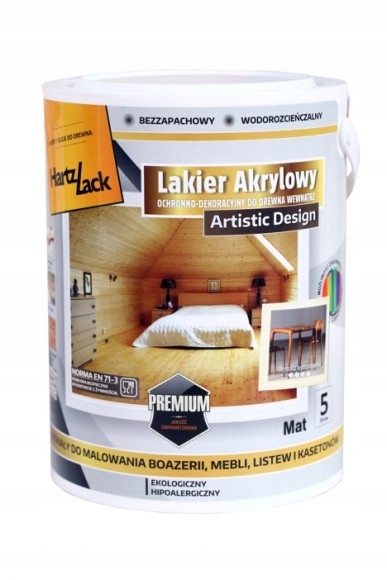 HartzLack bezfarebný matný lak 5 l