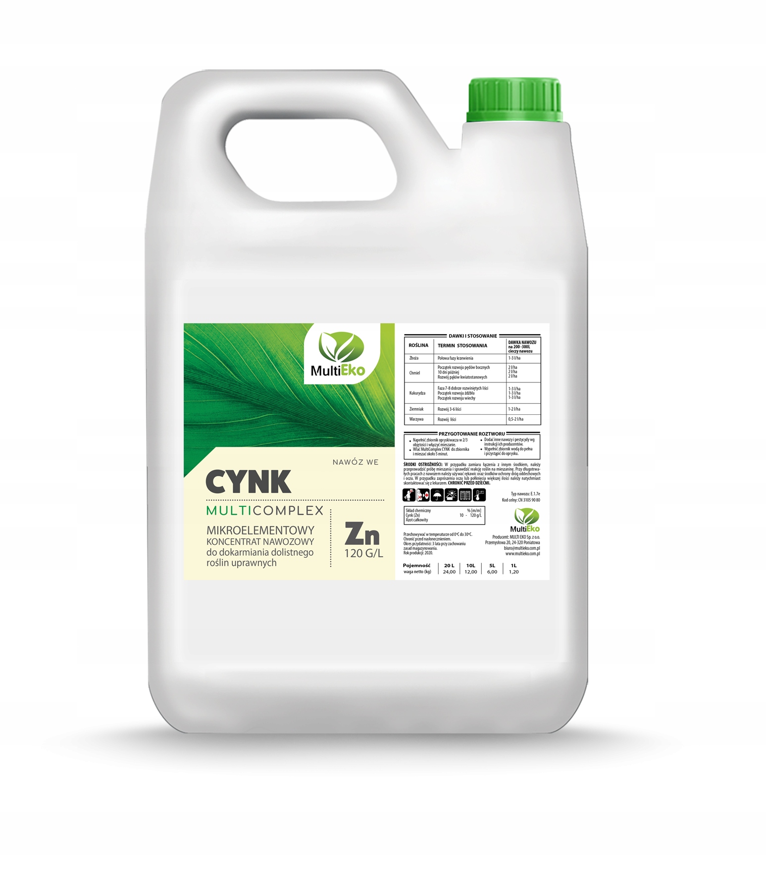 Viaczložkové hnojivo Multi Eco tekuté 28 kg 20 l