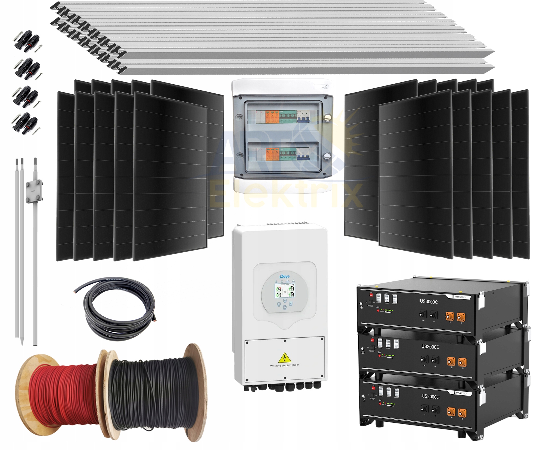 ON/OFF-GRID DEYE HYBRID INVERTER 12kW/24kW 3-FÁZ.