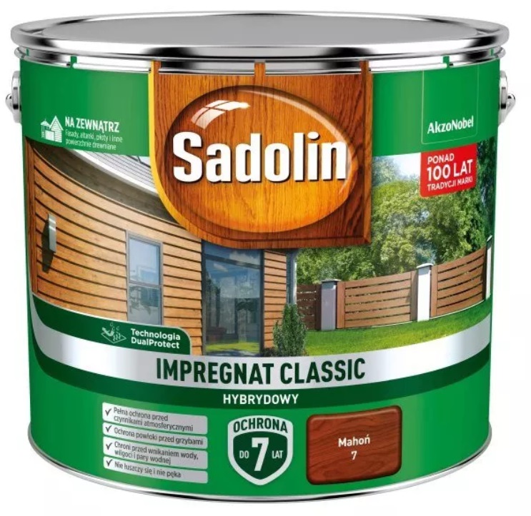 Impregnácia dreva Sadolin 5327514 Mahagón 9 l