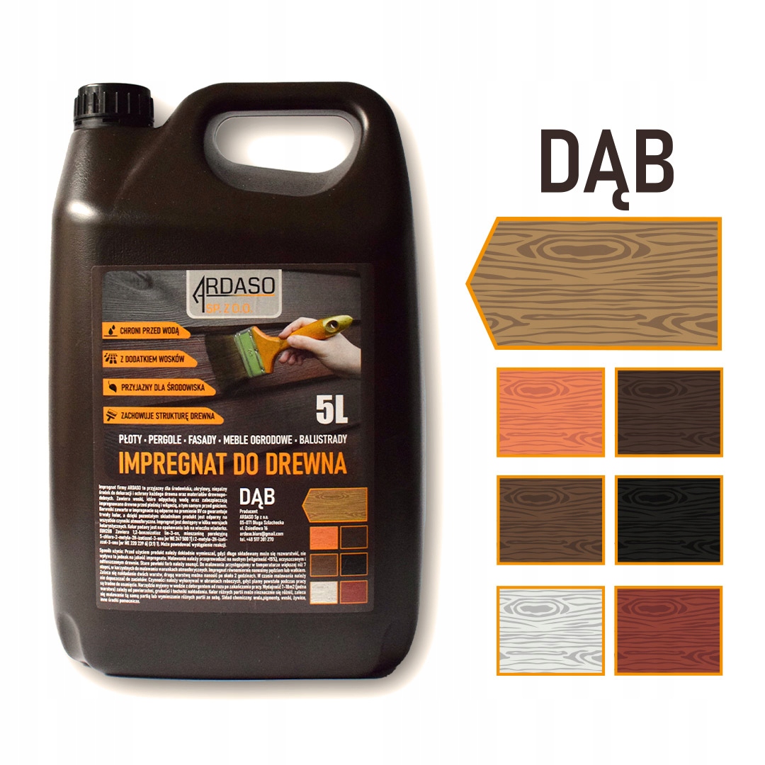 Impregnácia dubového dreva Ardaso 5 l