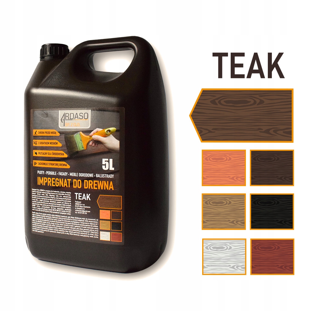 IMPREGNAT dekoratívna farba na drevo 5l teak