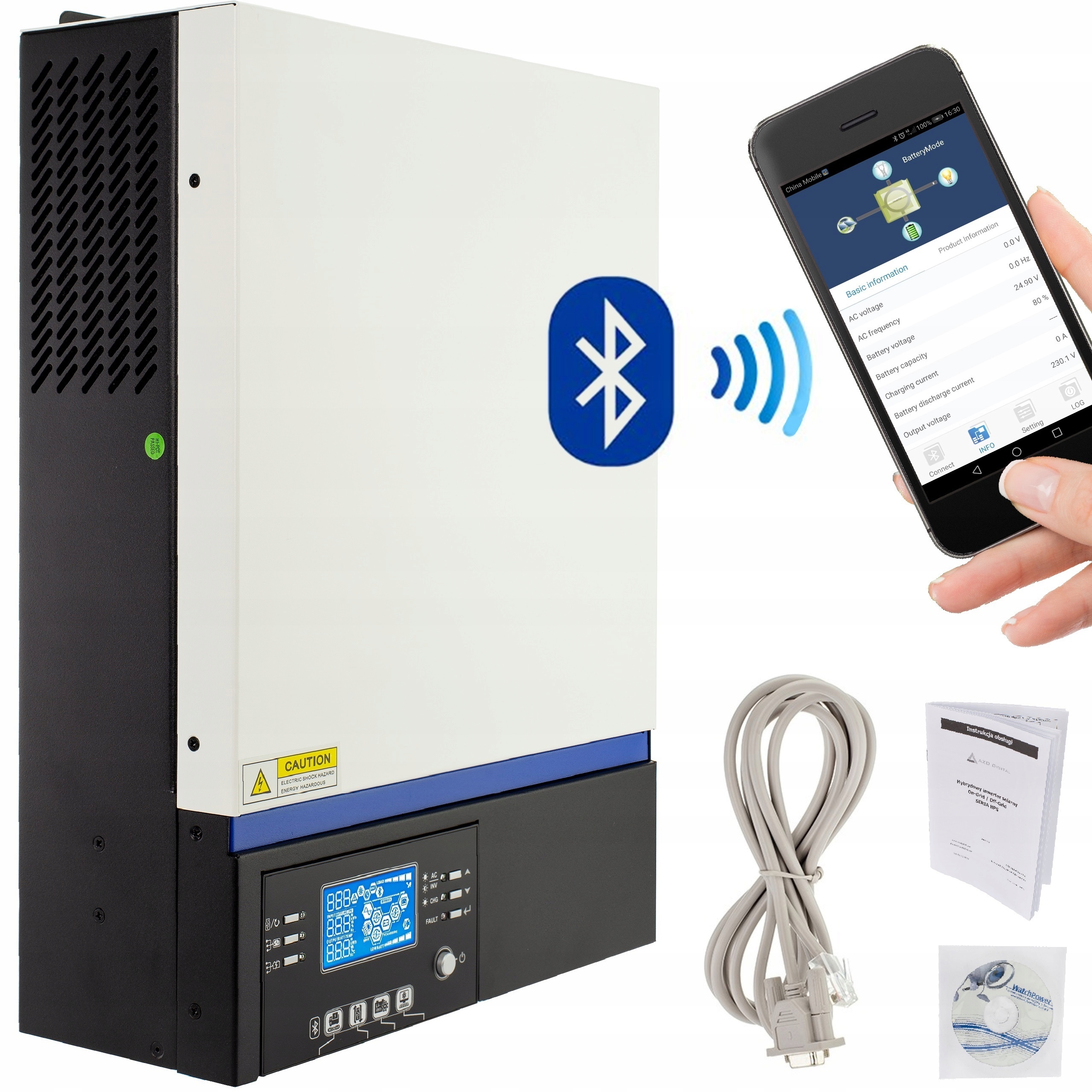 SOLÁRNY HYBRIDNÝ INVERTOR OFF-GRID MPPT 10kW 48V