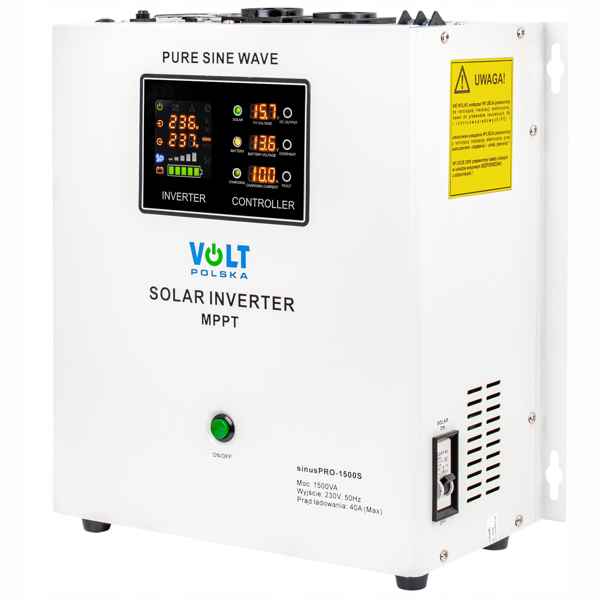 SOLÁRNY INVERTER SINUS INVERTER 1500W 12V 230V