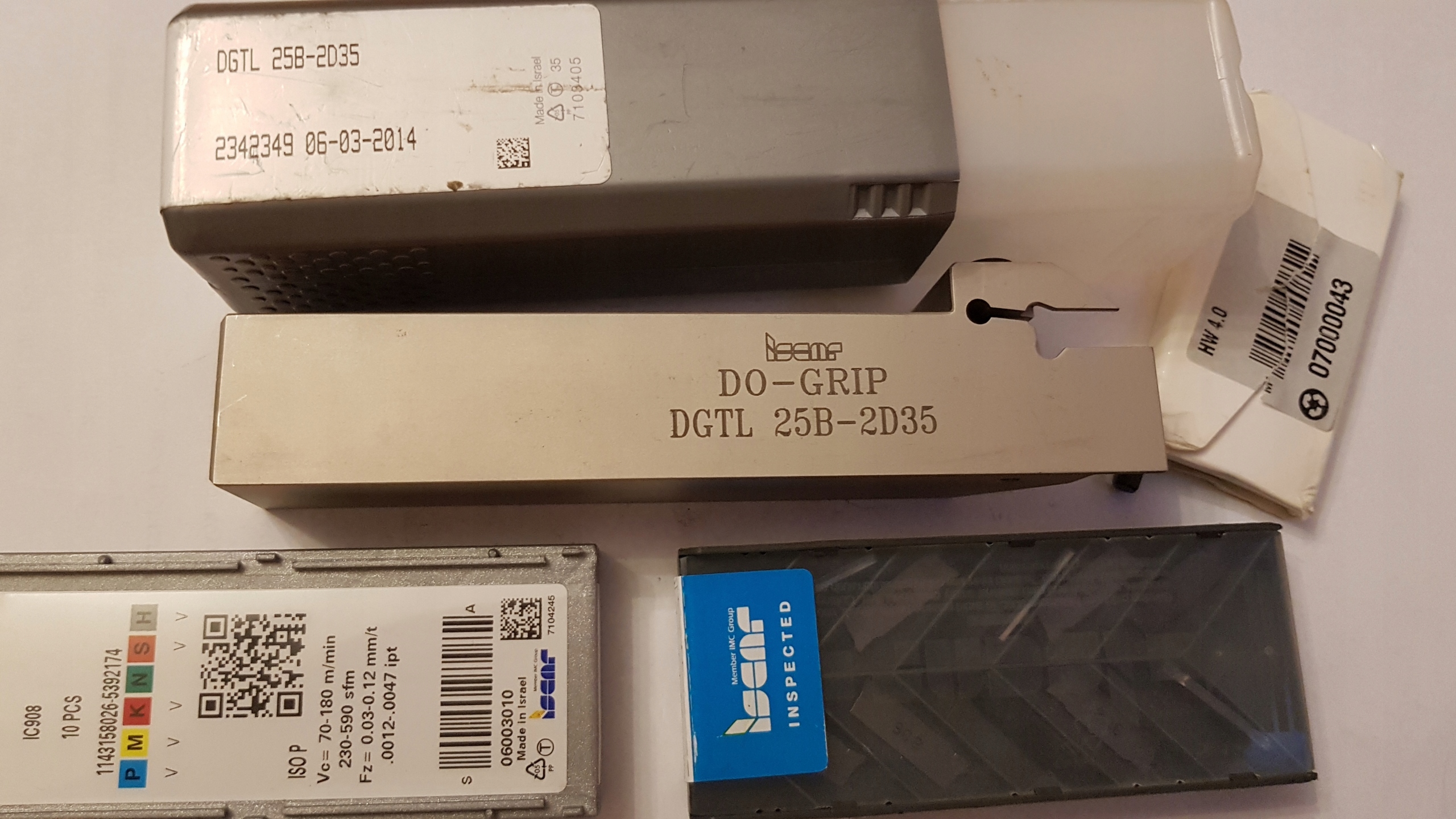 ISCAR DGTL 25B-2D35 + DGN 2002Z IC908. a ďalšie