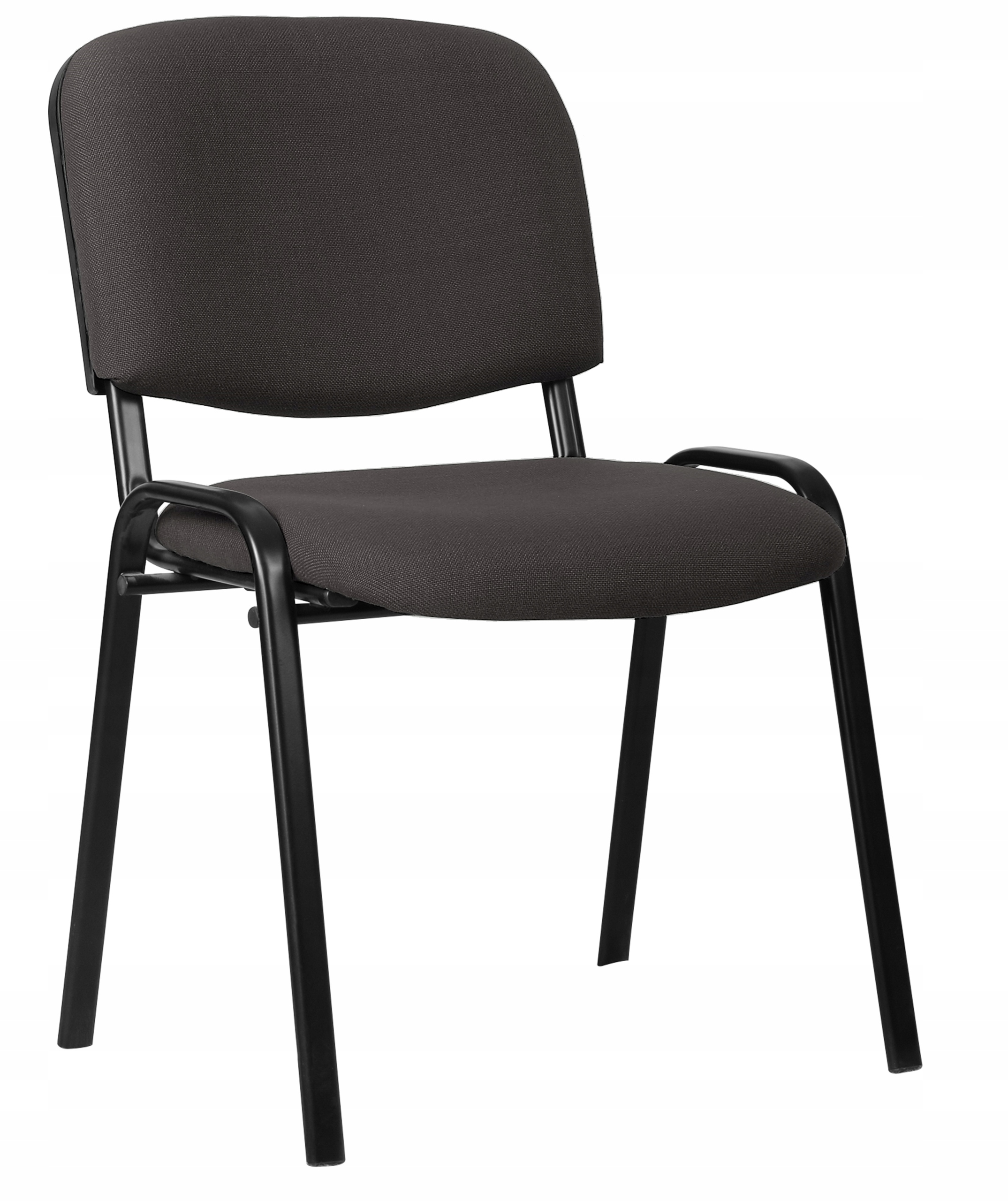 Stolička ISO, konferenčná, stohovateľná, čierna