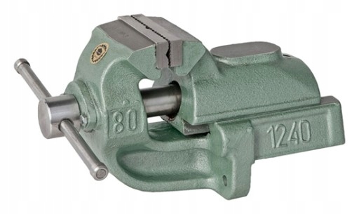 Kovovýrobný zverák 1240-125L pevný BISON BIELY