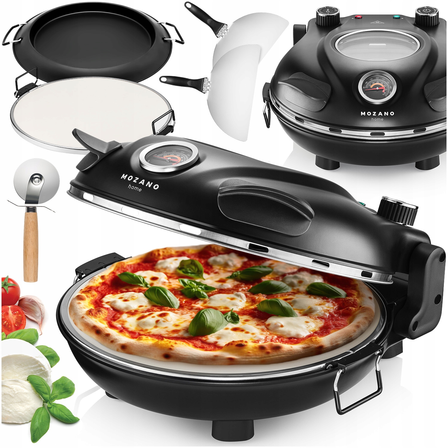 Mozano Pizzalicious 1200 W pizza pec 32 cm x 16,6 cm