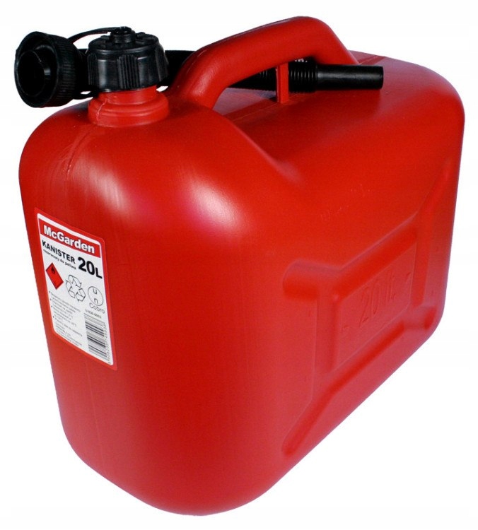 PLASTOVÝ KANISTER NA BENZÍN 20L