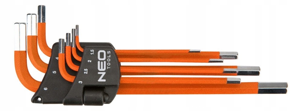 Šesťhranné kľúče 1,5 - 6 mm 7 kusov