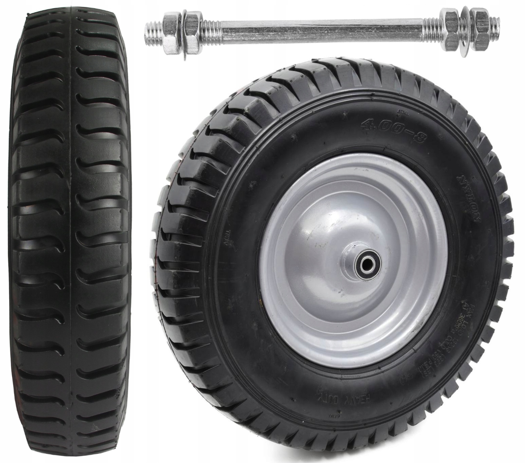 KOLESO Barrow wheel 4,80/4,00-8 VYSTUŽENÁ NAFUKOVANÁ DRUHA + OPRAVA