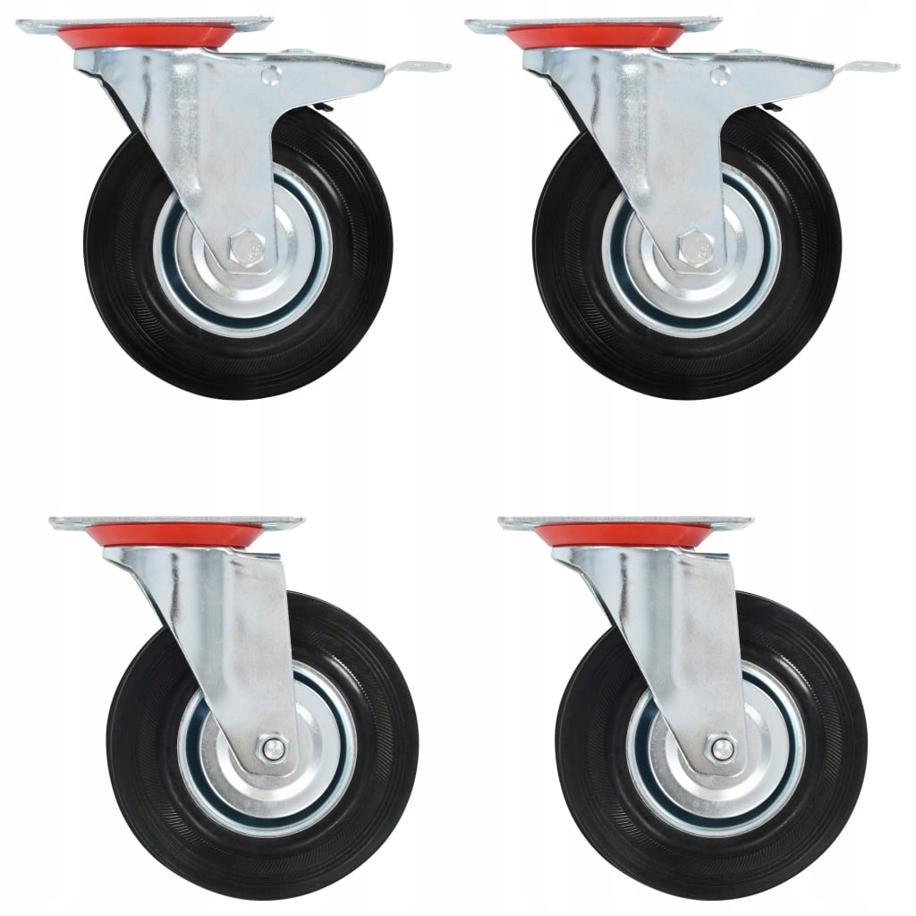 KOLESÁ DOPRAVA OTOČNÉ KOLESÁ 4 KUSY 125 mm