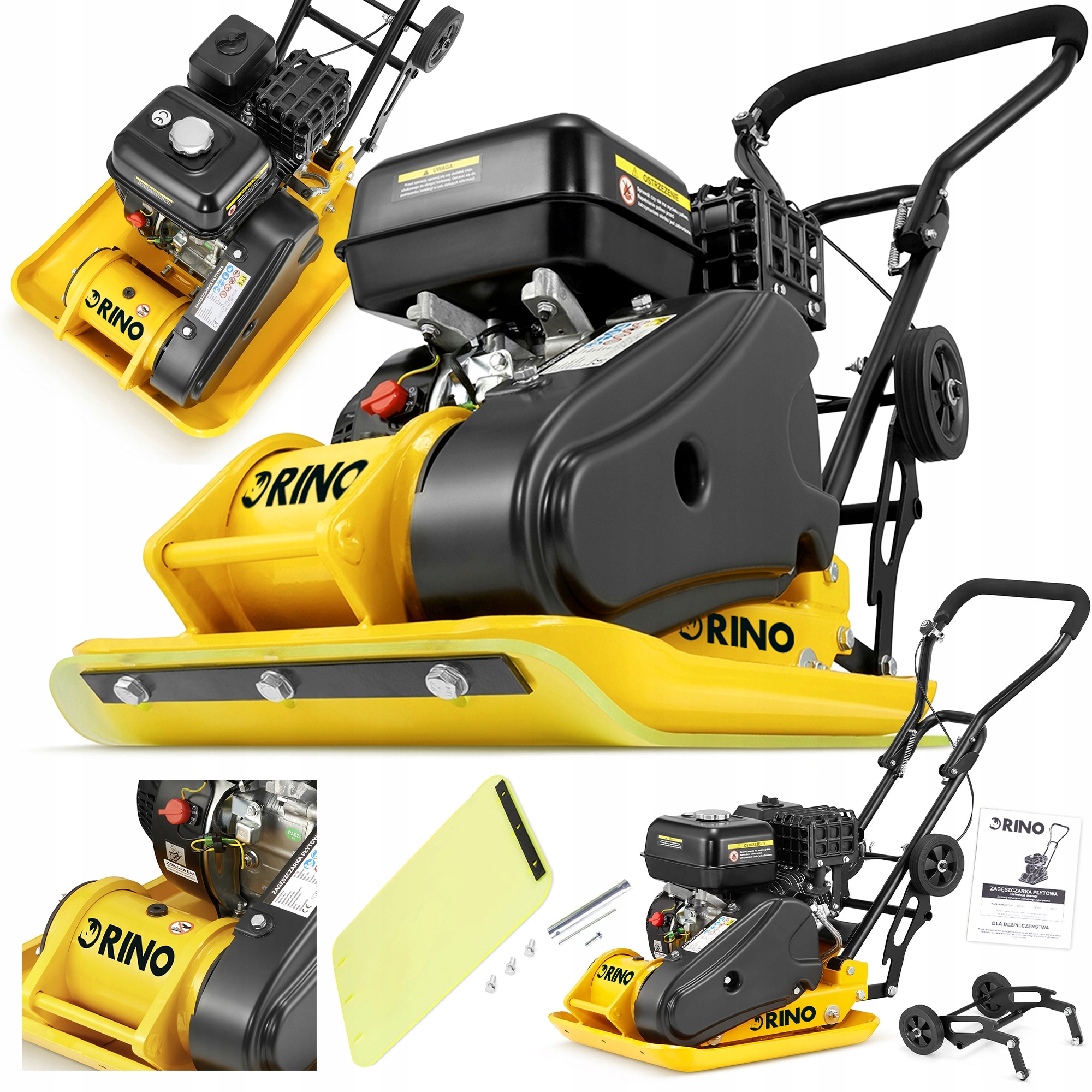 Zhutňovač dosiek Rino / podbíjačka 6,5 HP 400 m²/h