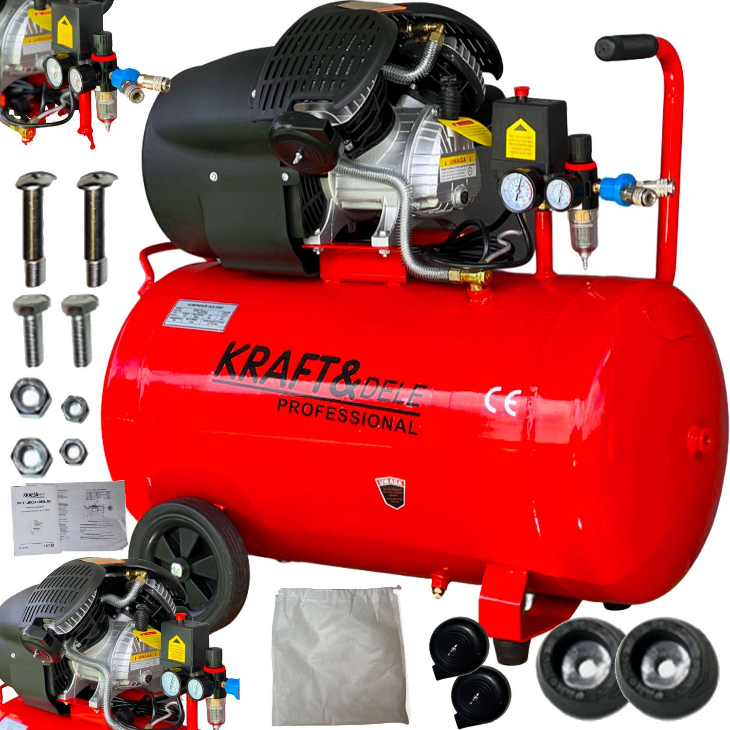 Kraft&Dele KD1483 olejový kompresor 100 l 8 bar